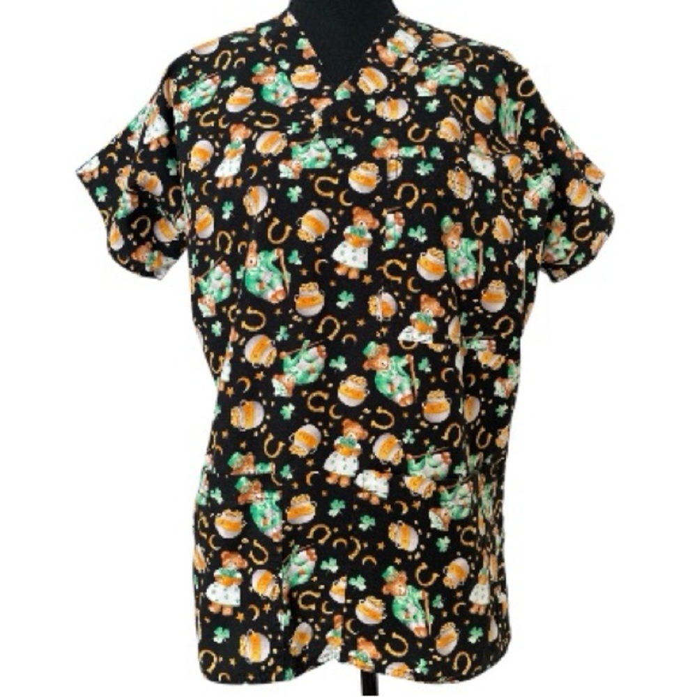 S.C.R.U.B.S. St Patrick’s Day Uniform Scrub Top